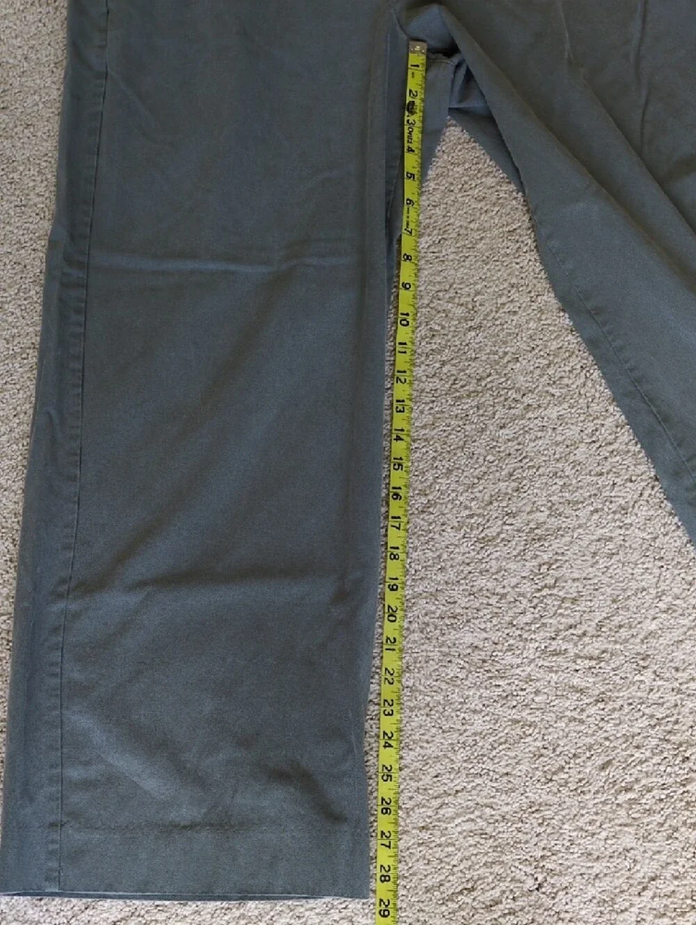 Banana Republic Olive/Gray Wide Leg Cotton & Tencel Pants